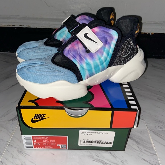 nike aqua rift gel tie dye